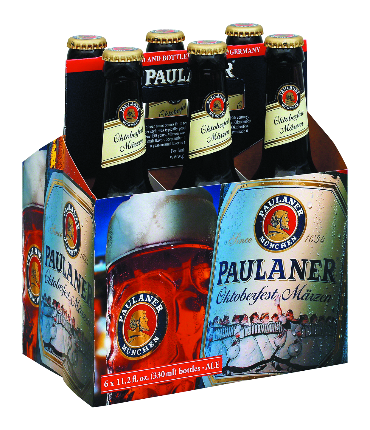 slide 1 of 1, Paulaner Oktoberfest Bier 6 Pack Bottle, 12 oz