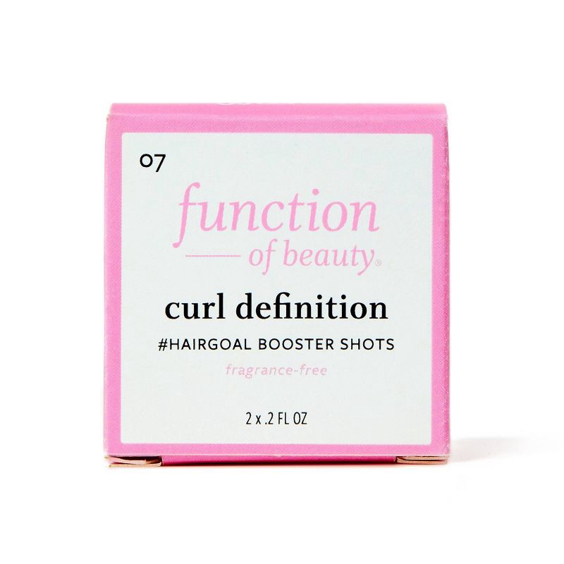 slide 1 of 6, Function of Beauty Curl Definition #HairGoal Add-In Booster Treatment Shots with Flaxseed Oil - 2pk/0.2 fl oz, 2 ct, 0.2 fl oz