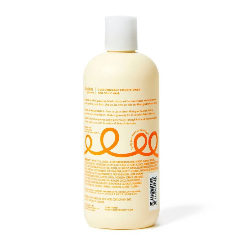 slide 4 of 5, Function of Beauty Custom Coily Hair Conditioner Base with Jamaican Black Castor Oil - 11 fl oz, 11 fl oz