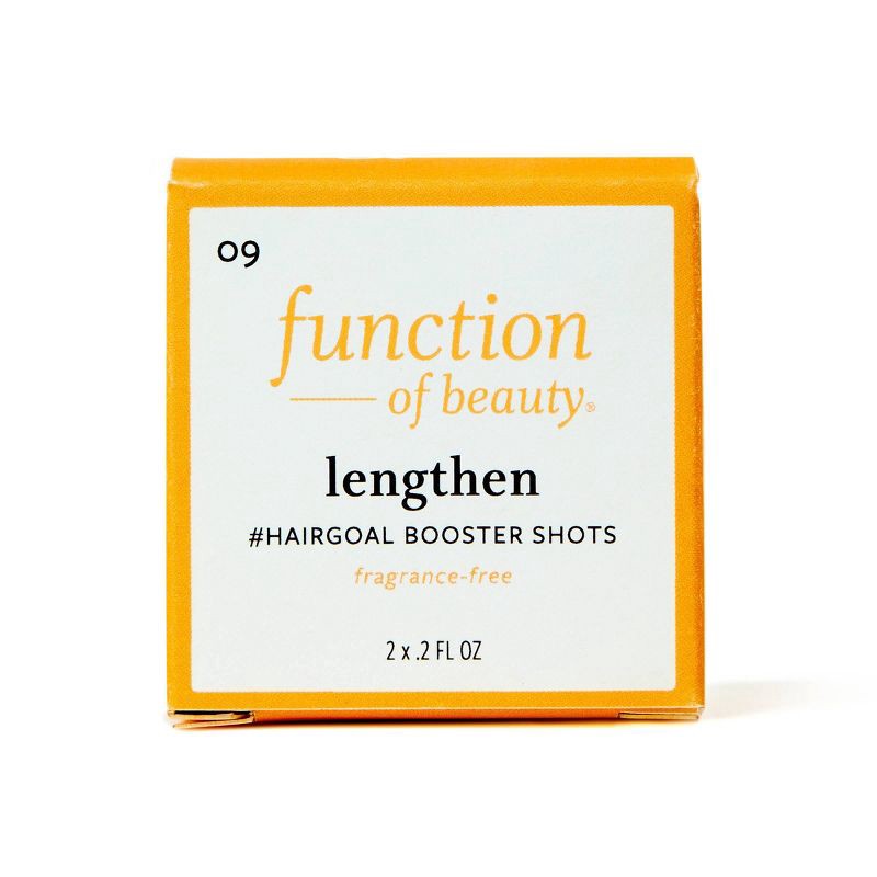 slide 1 of 6, Function of Beauty Lengthen #HairGoal Add-In Booster Treatment Shots with Hops Extract - 2pk/0.2 fl oz, 2 ct, 0.2 fl oz