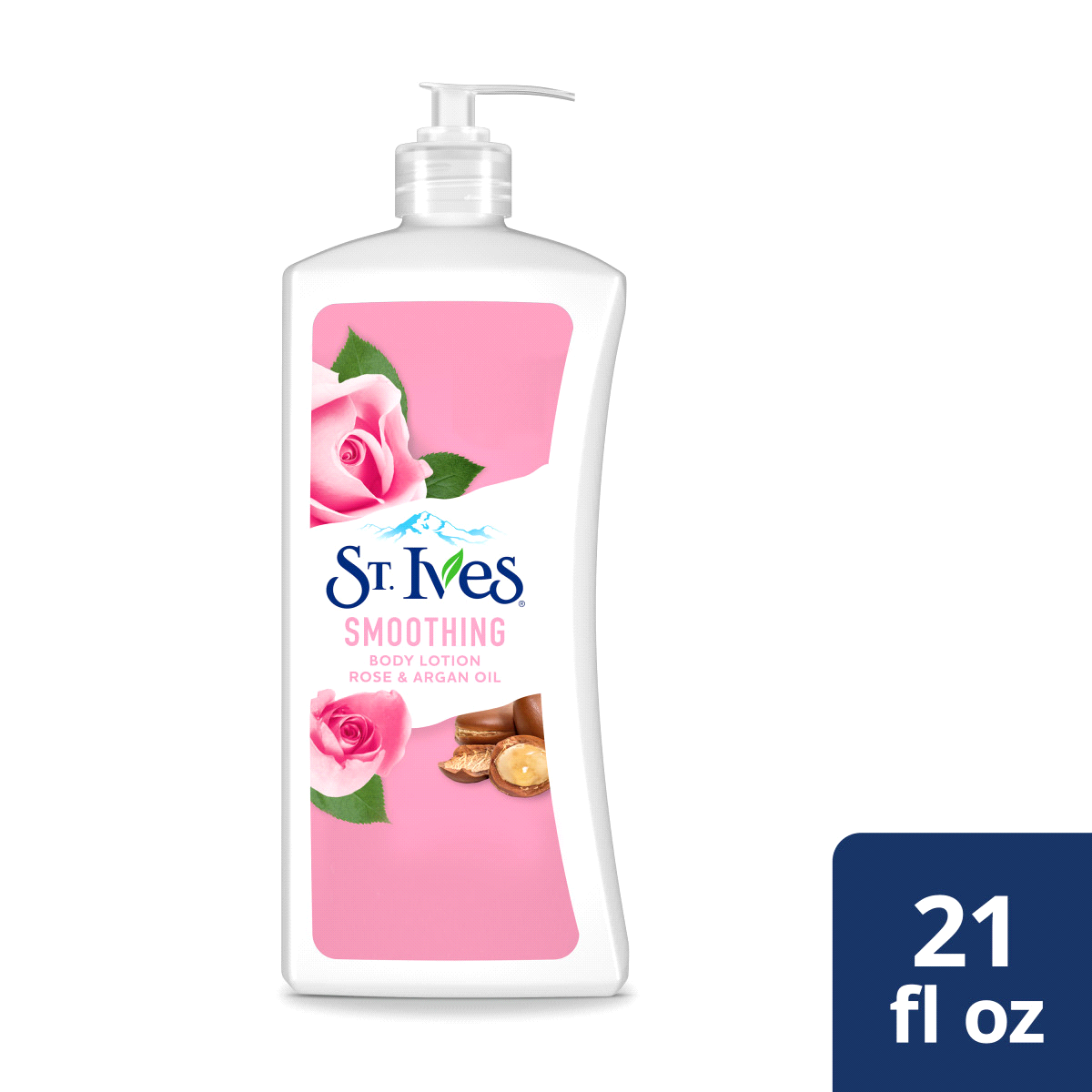 slide 1 of 1, St. Ives Rose & Argan Oil Smoothing Body Lotion, 10 oz