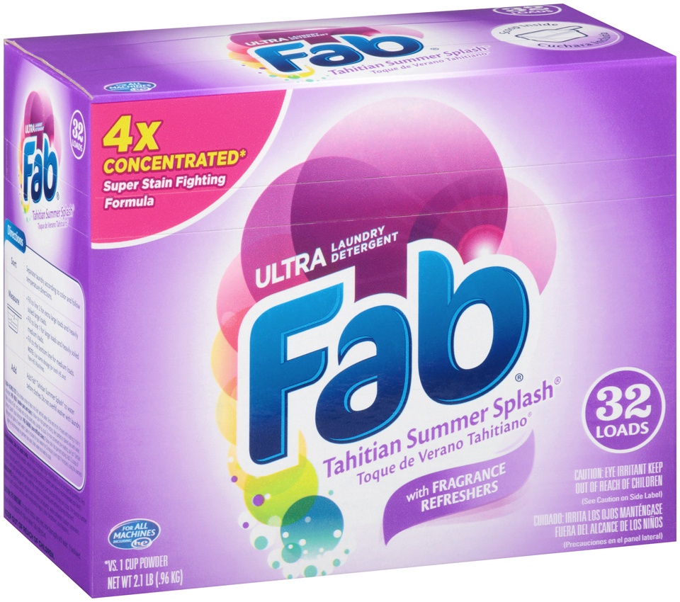 slide 1 of 4, fab Laundry Detergent 2.1 lb, 2.1 lb