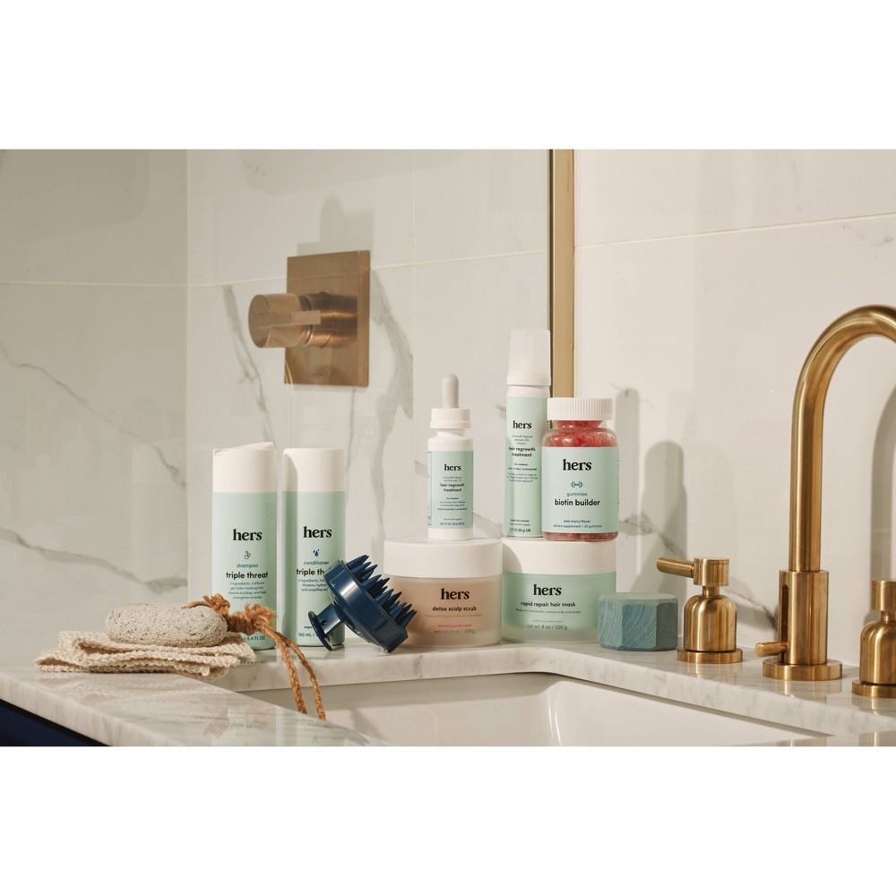 slide 4 of 5, hers Vegan Detox Exfoliating & Moisturizing Scalp Scrub with Sugar Granules & Aloe Vera - 8oz, 8 oz