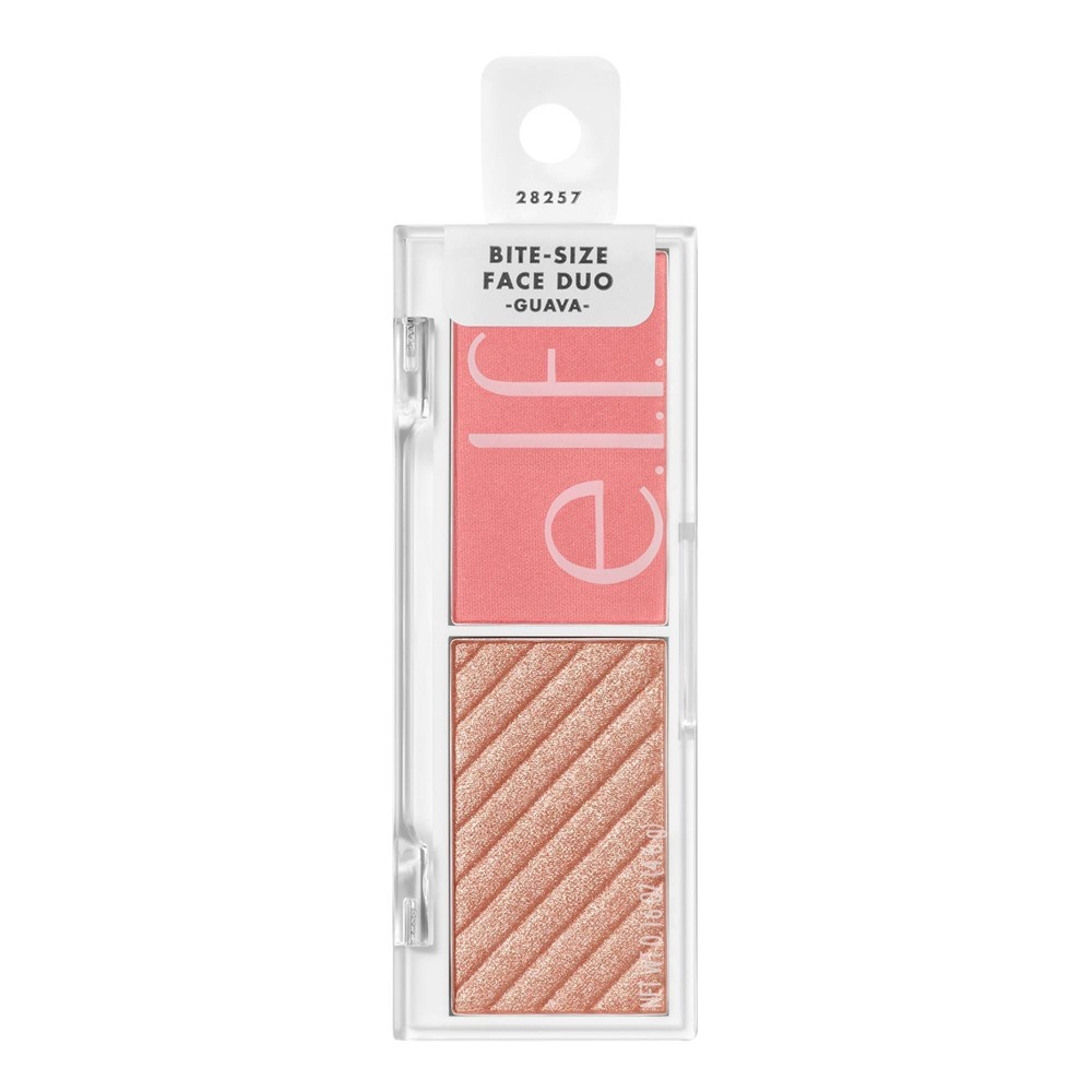 slide 4 of 6, e.l.f. Bite-Size Face Duo Cosmetic Highlighter - Guava - 0.16oz, 0.16 oz