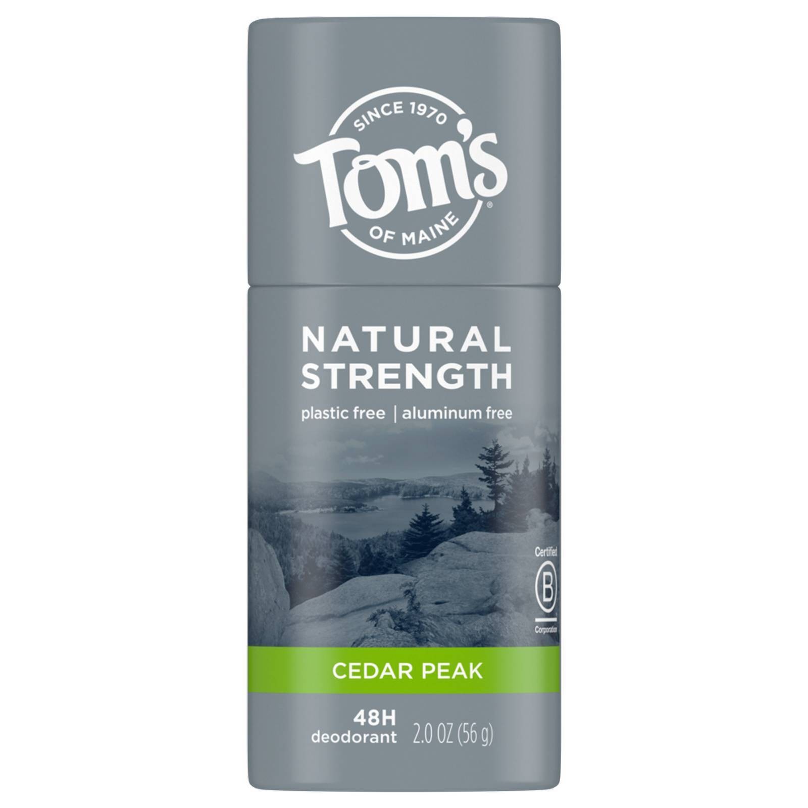 slide 1 of 5, Tom's of Maine Men's Plastic-Free Natural Strength Cedar Peak, 2 oz