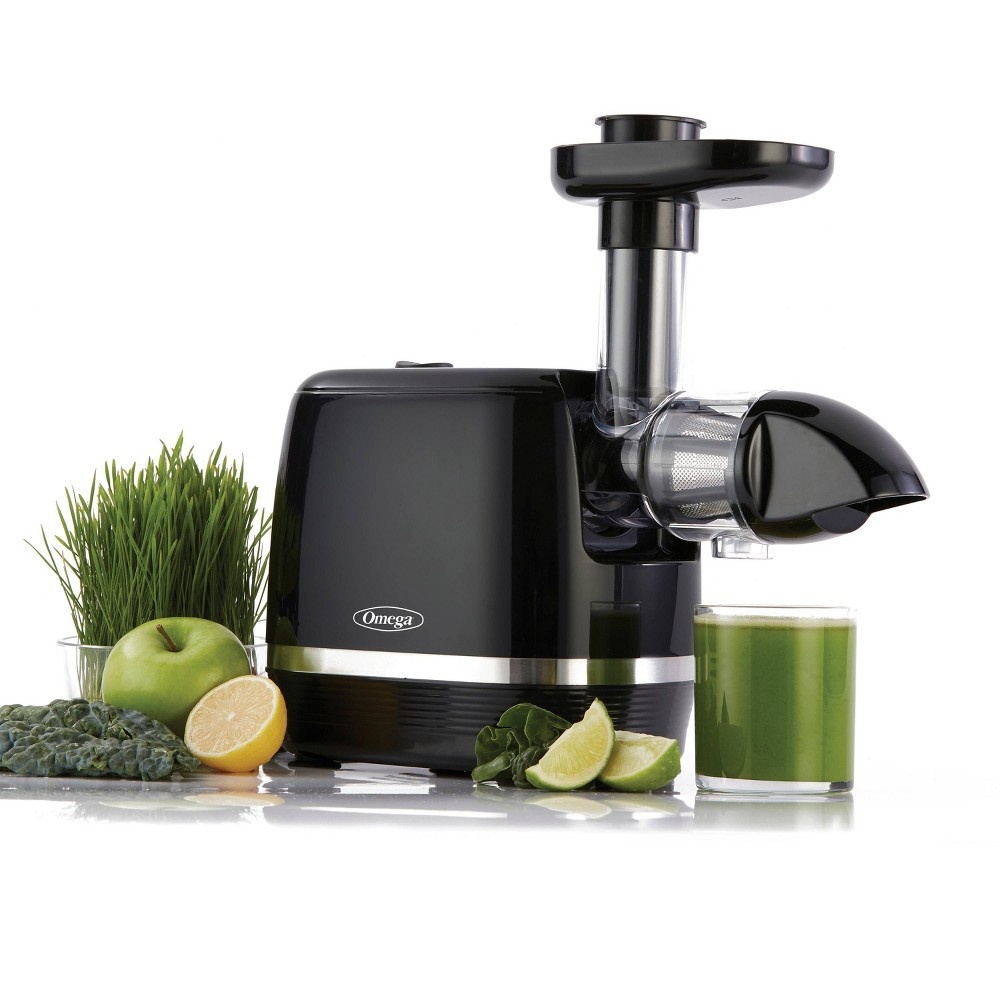 slide 6 of 6, Omega Cold Press 365 Horizontal Slow Juicer - Black, 1 ct