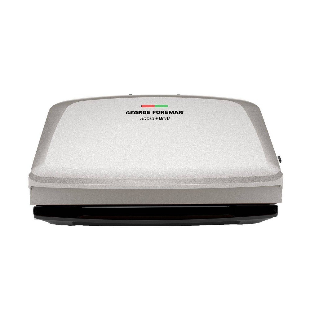 slide 2 of 7, George Foreman Rapid Series 5-Serving Indoor Grill and Panini Press - White, 1 ct