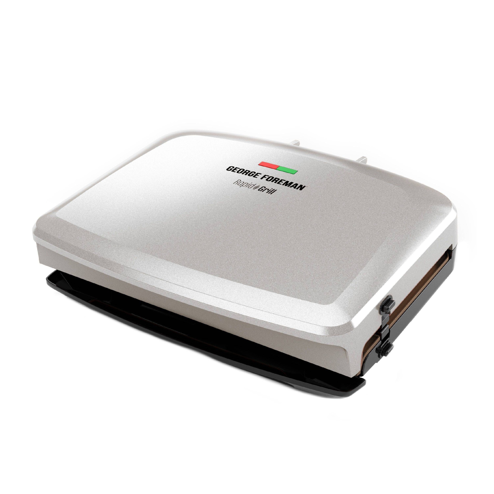 George Foreman Rapid Series 5-Serving Indoor Grill and Panini Press - White 80164198