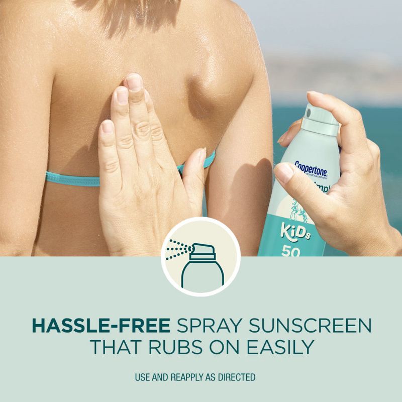 slide 8 of 14, Coppertone Pure & Simple Kid's Sunscreen Spray - SPF 50 - 5oz, 50 ct; 5 oz