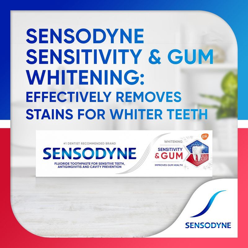 slide 7 of 10, Sensodyne Sensitivity + Gum Whitening 2pk Toothpaste, 2 ct