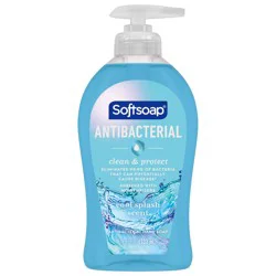 Softsoap Antibacterial Liquid Hand Soap Pump - Clean & Protect - Cool Splash - 11.25 fl oz