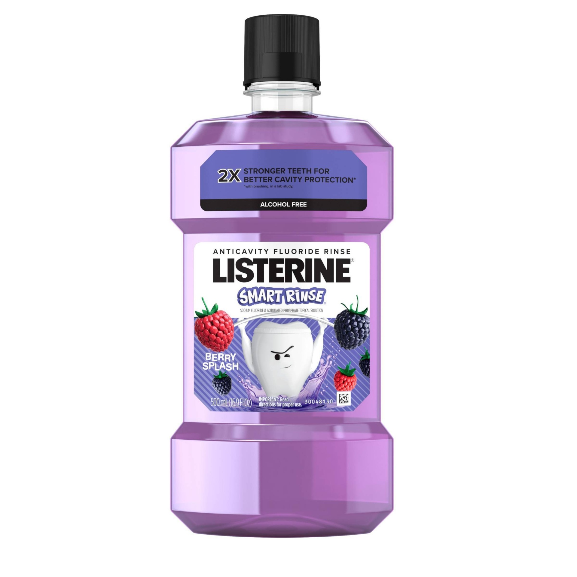 slide 1 of 6, Listerine Smart Rinse Mouthwash Berry Splash - 16.9 fl oz, 16.9 fl oz