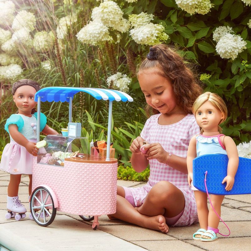 slide 2 of 8, Our Generation Two Scoops Ice Cream Cart Accessory Set for 18" Dolls, 1 ct