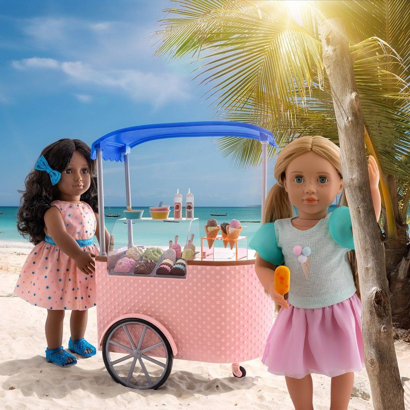 slide 3 of 8, Our Generation Two Scoops Ice Cream Cart Accessory Set for 18" Dolls, 1 ct