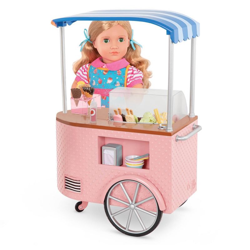 slide 4 of 8, Our Generation Two Scoops Ice Cream Cart Accessory Set for 18" Dolls, 1 ct