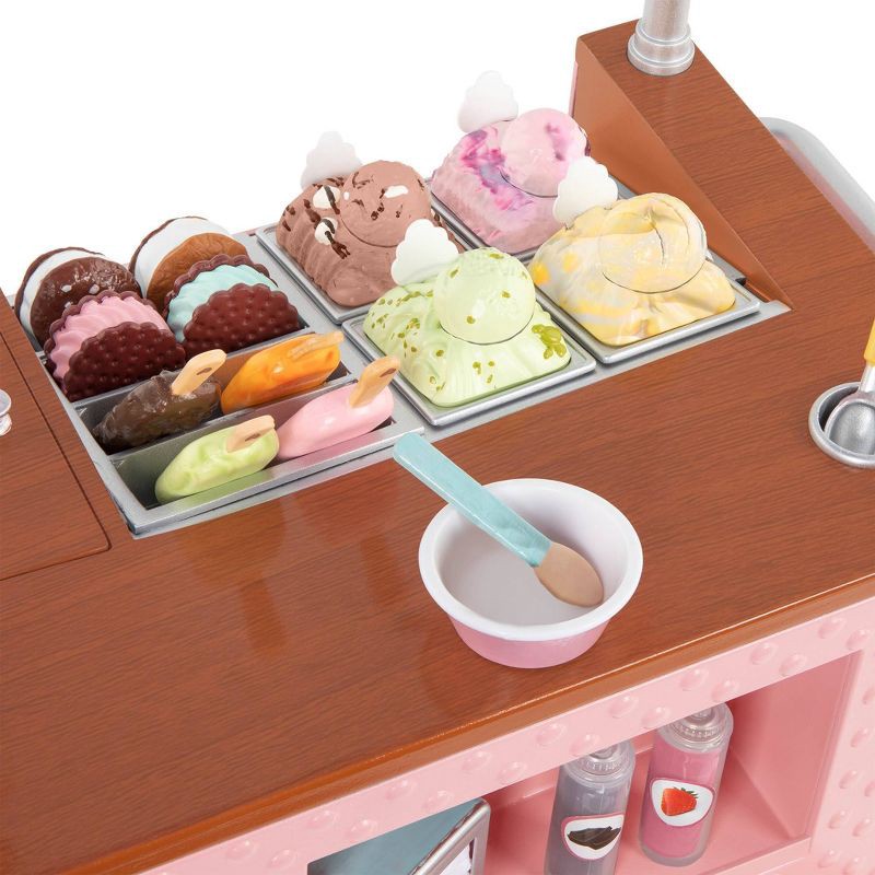 slide 7 of 8, Our Generation Two Scoops Ice Cream Cart Accessory Set for 18" Dolls, 1 ct