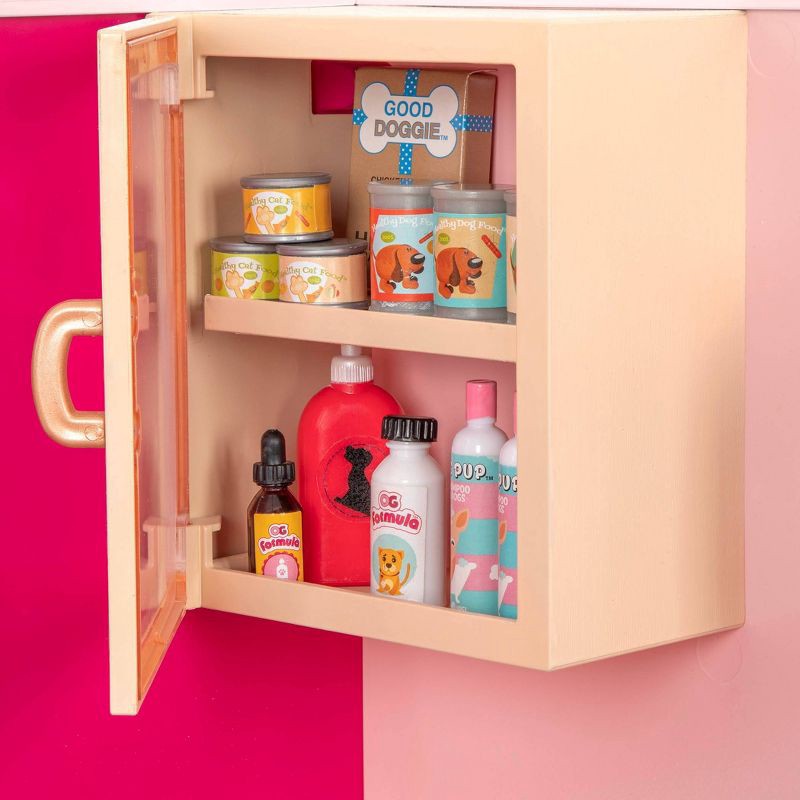 slide 8 of 11, Our Generation Healthy Paws Vet Clinic Playset in Pink with Electronics for 18" Dolls, 1 ct