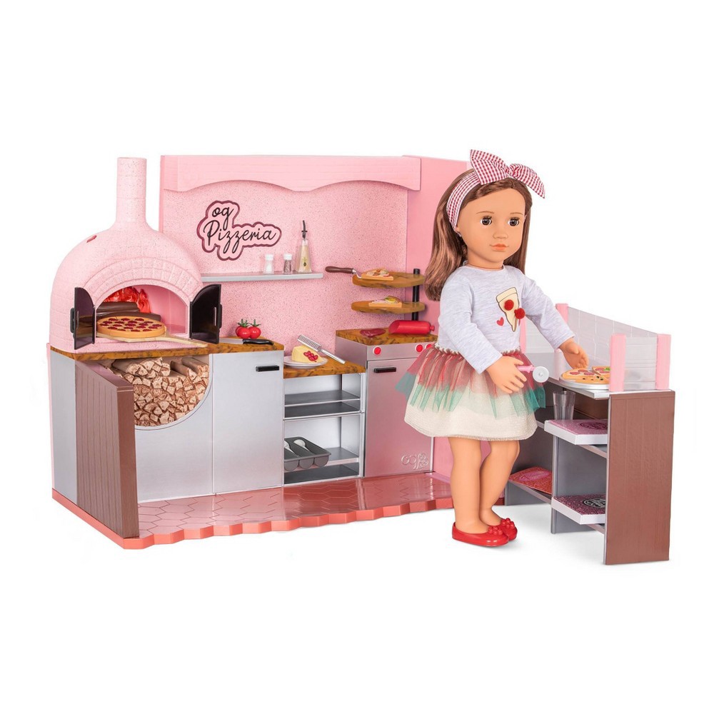 slide 3 of 10, Our Generation Easy Cheesy Pizzeria Restaurant Accessory Playset for 18" Dolls, 1 ct