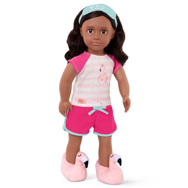slide 2 of 5, Our Generation Sleepover Pajama Outfit for 18" Dolls - Flamingo Dreaming, 1 ct