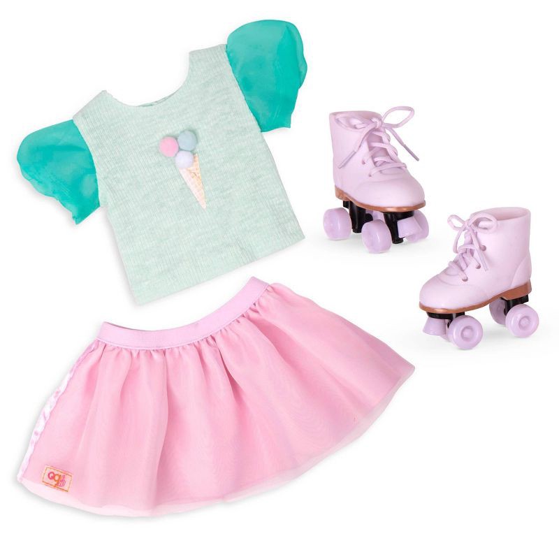 slide 1 of 4, Our Generation Ice Cream Outfit with Roller Skates for 18" Dolls - Scoopalicious, 1 ct