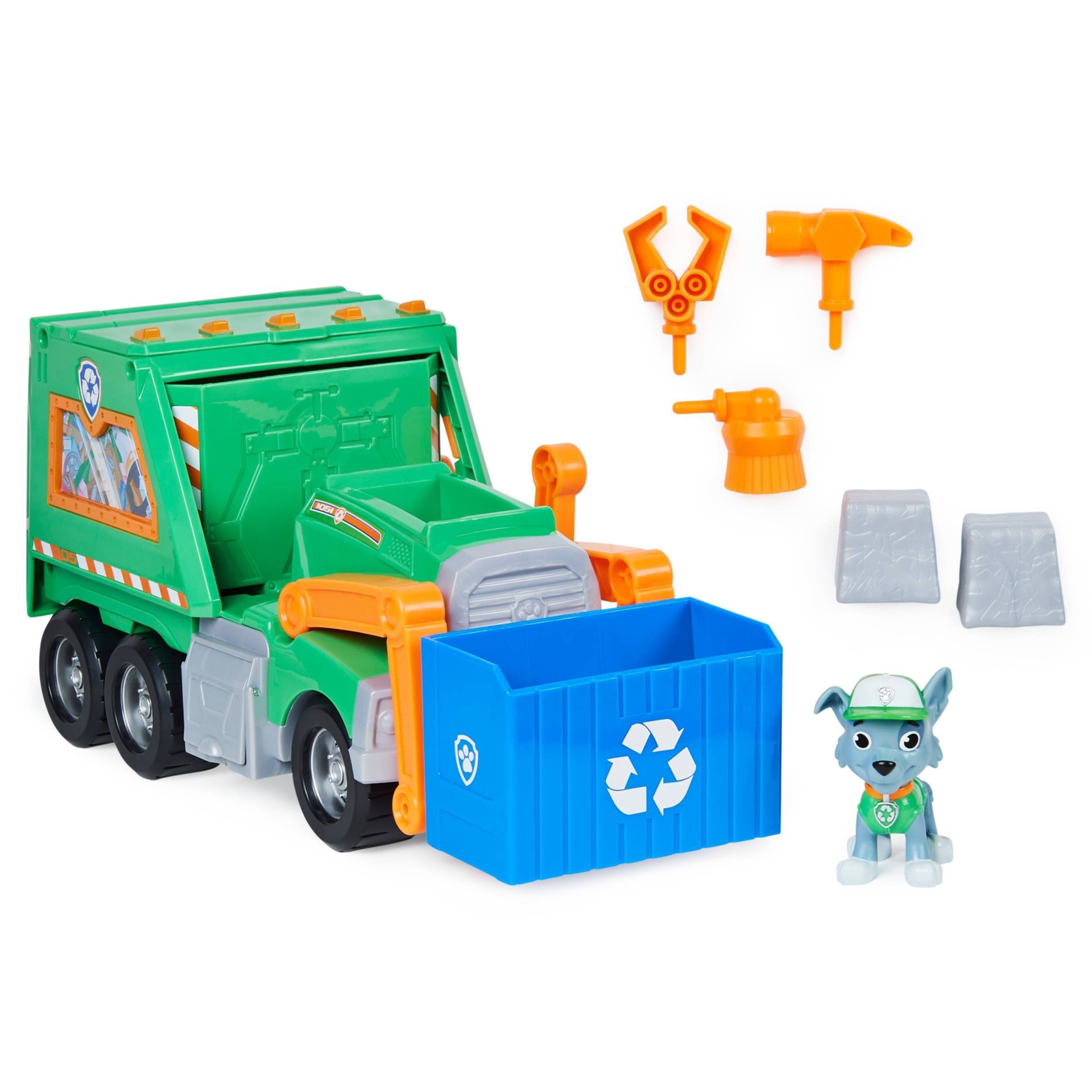 slide 1 of 8, PAW Patrol Rocky's Reuse It Truck with Figure and 3 Tools, 1 ct