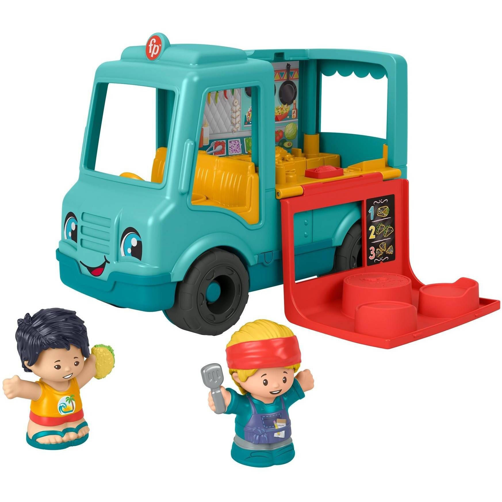 slide 1 of 6, Fisher-Price Little People Serve it up Food Truck, 1 ct