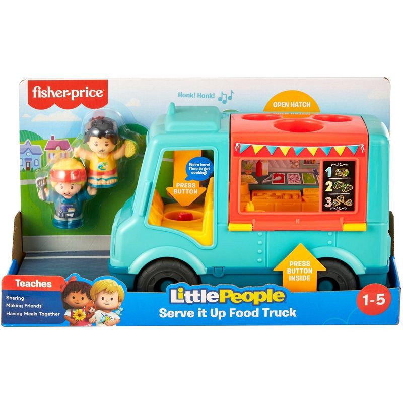 slide 3 of 6, Fisher-Price Little People Serve it up Food Truck, 1 ct