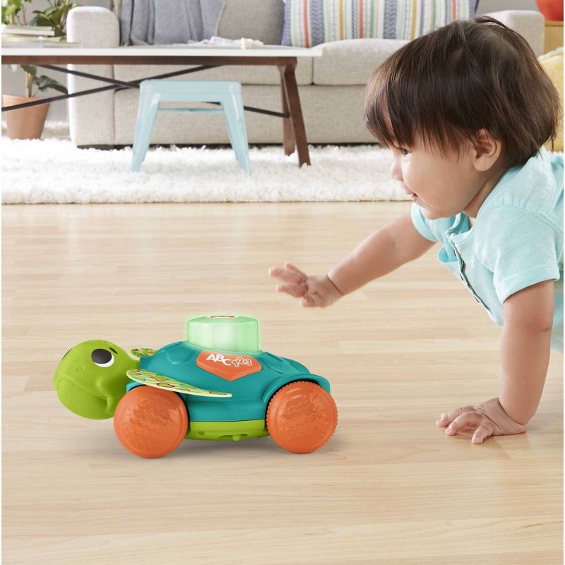 slide 5 of 6, Fisher-Price Sit-to-Crawl Sea Turtle, 1 ct