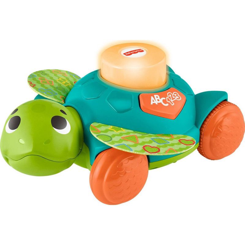 slide 1 of 6, Fisher-Price Sit-to-Crawl Sea Turtle, 1 ct