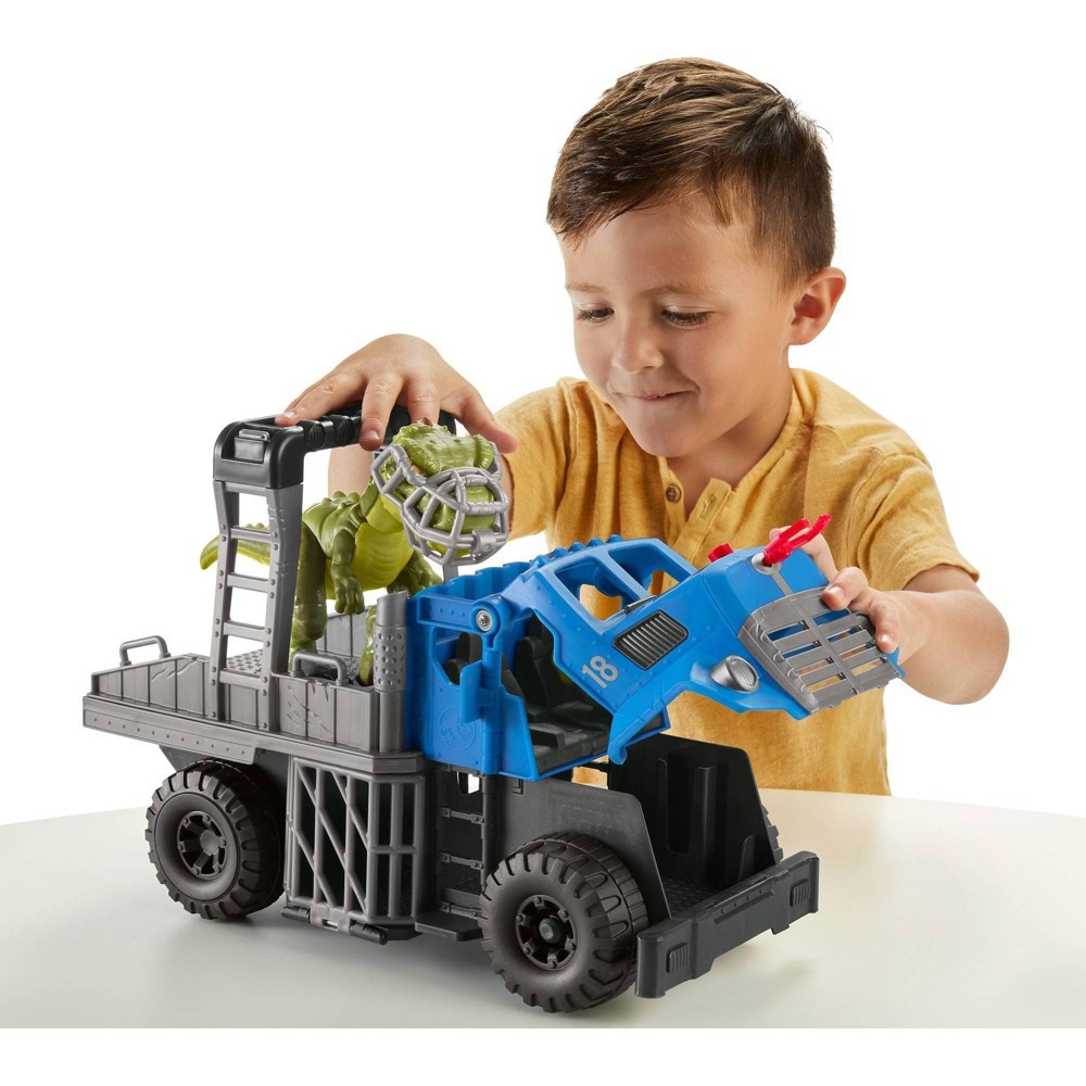 slide 15 of 16, Imaginext Jurassic World Camp Cretaceous Dinosaur Hauler & Yaz, 1 ct