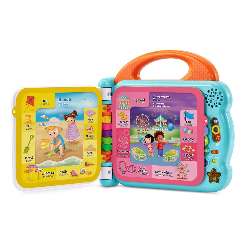 slide 9 of 10, LeapFrog 100 Words About Places I Go Bilingual Learning Book, 1 ct