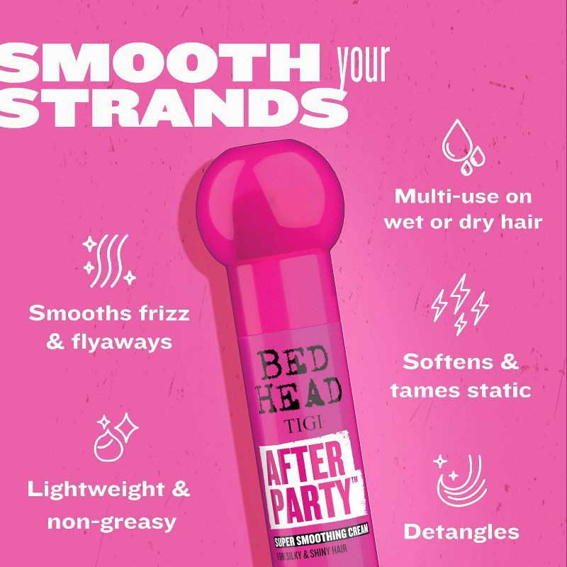 slide 4 of 8, TIGI Bed Head After Party Super Smoothing Cream - 3.38 fl oz, 3.38 fl oz