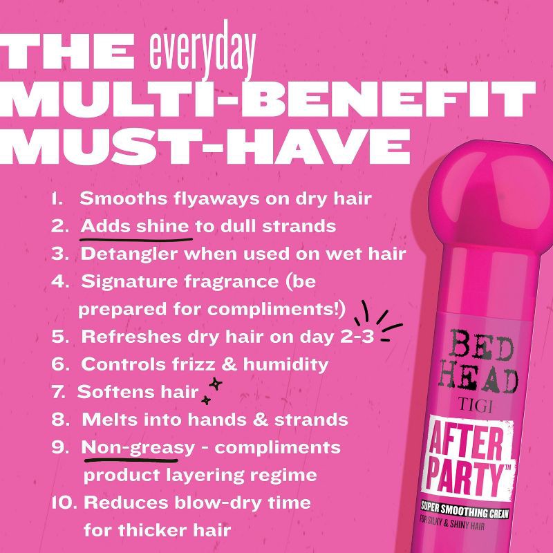 slide 7 of 8, TIGI Bed Head After Party Super Smoothing Cream - 3.38 fl oz, 3.38 fl oz