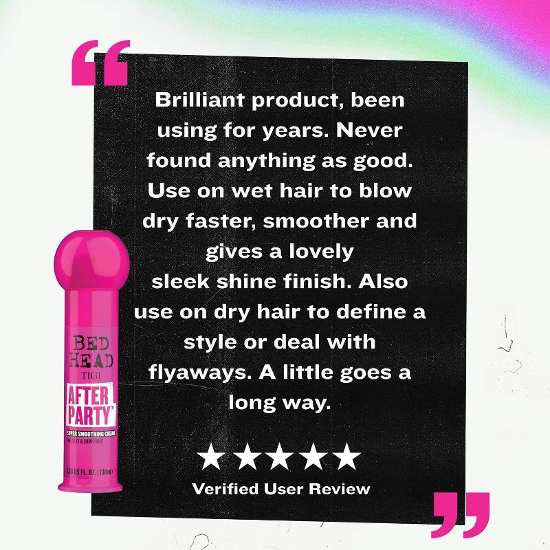 slide 8 of 8, TIGI Bed Head After Party Super Smoothing Cream - 3.38 fl oz, 3.38 fl oz