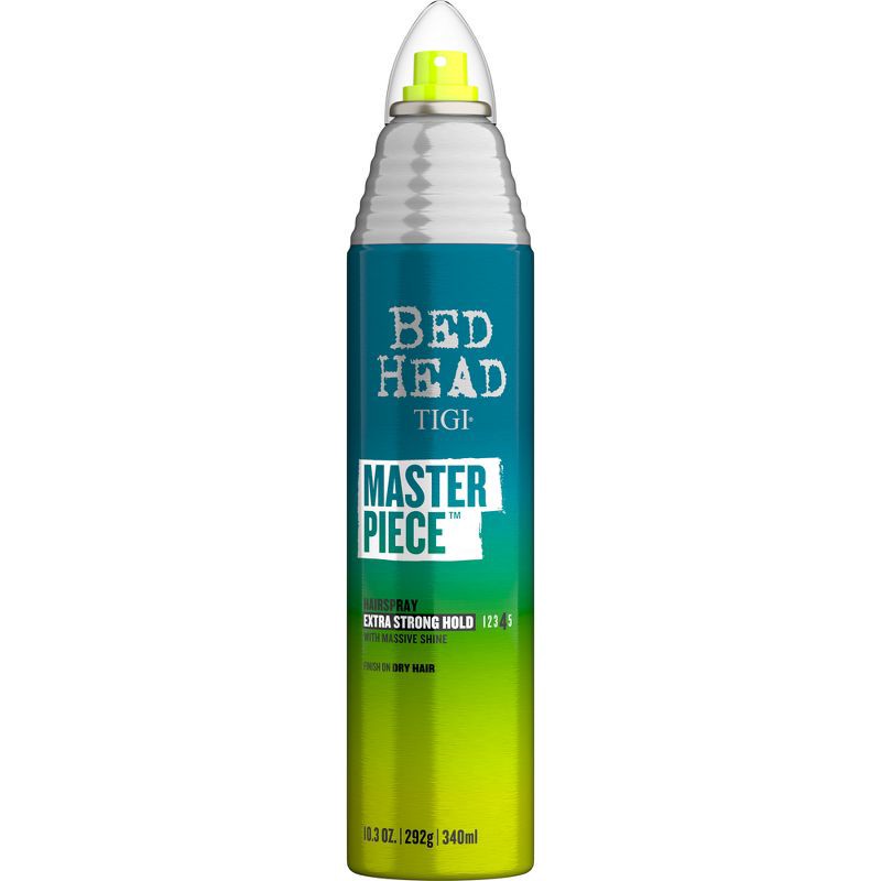 slide 2 of 4, TIGI Bed Head Masterpiece Extra Strong Hold with Massive Shine Hairspray Aerosol - 10.3oz, 10.3 oz