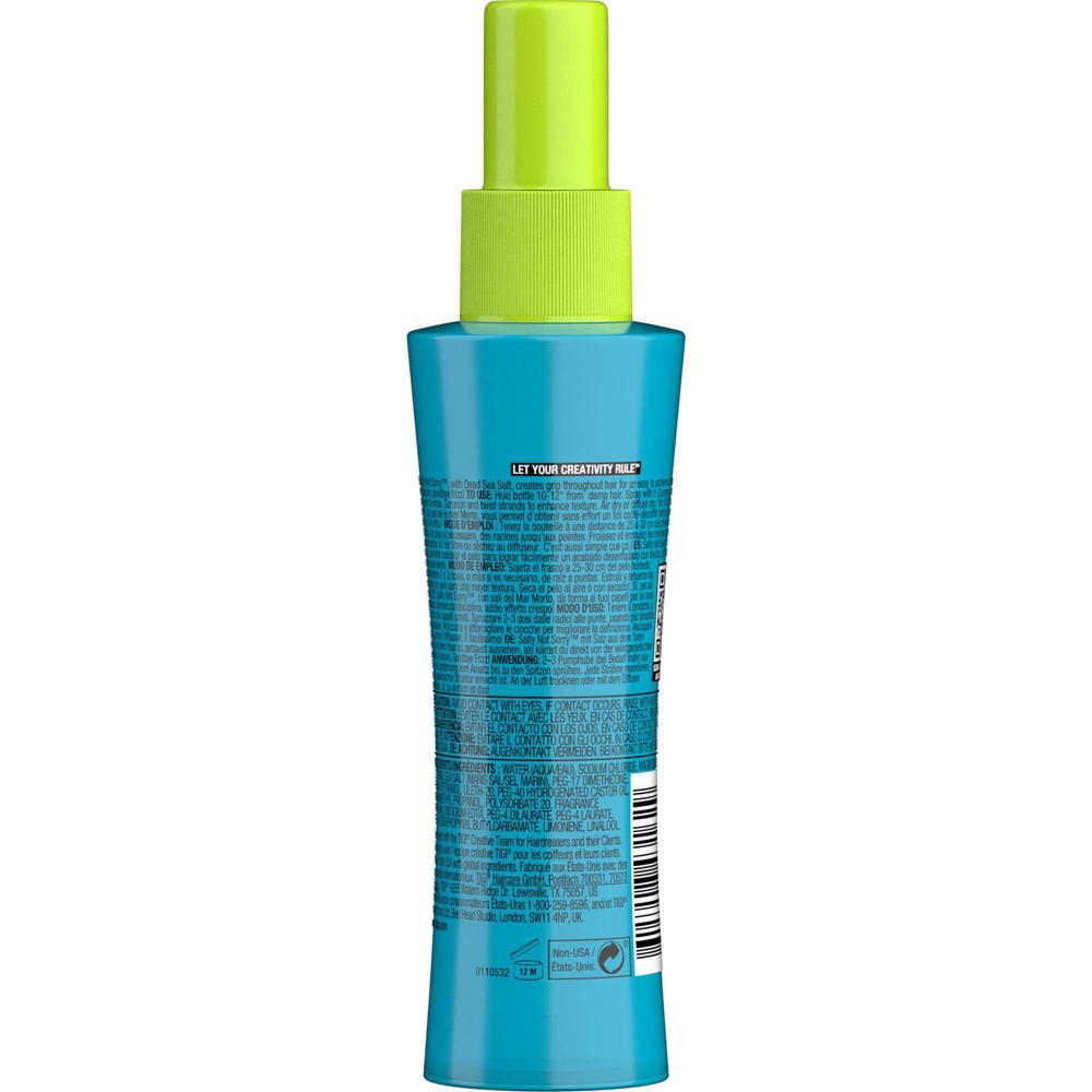 slide 2 of 12, TIGI Bed Head Salty Not Sorry Texturizing Salt Spray, 3.38 fl oz