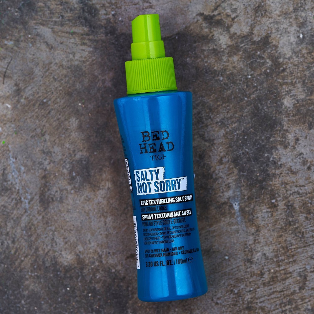 slide 10 of 12, TIGI Bed Head Salty Not Sorry Texturizing Salt Spray, 3.38 fl oz