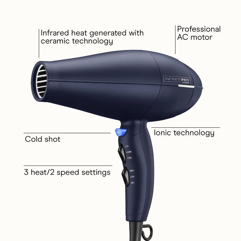 slide 3 of 10, INFINITI PRO CONAIR Natural Texture Styling System Hair Dryer, 1 ct