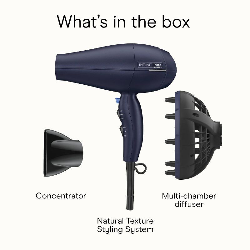 slide 10 of 10, INFINITI PRO CONAIR Natural Texture Styling System Hair Dryer, 1 ct