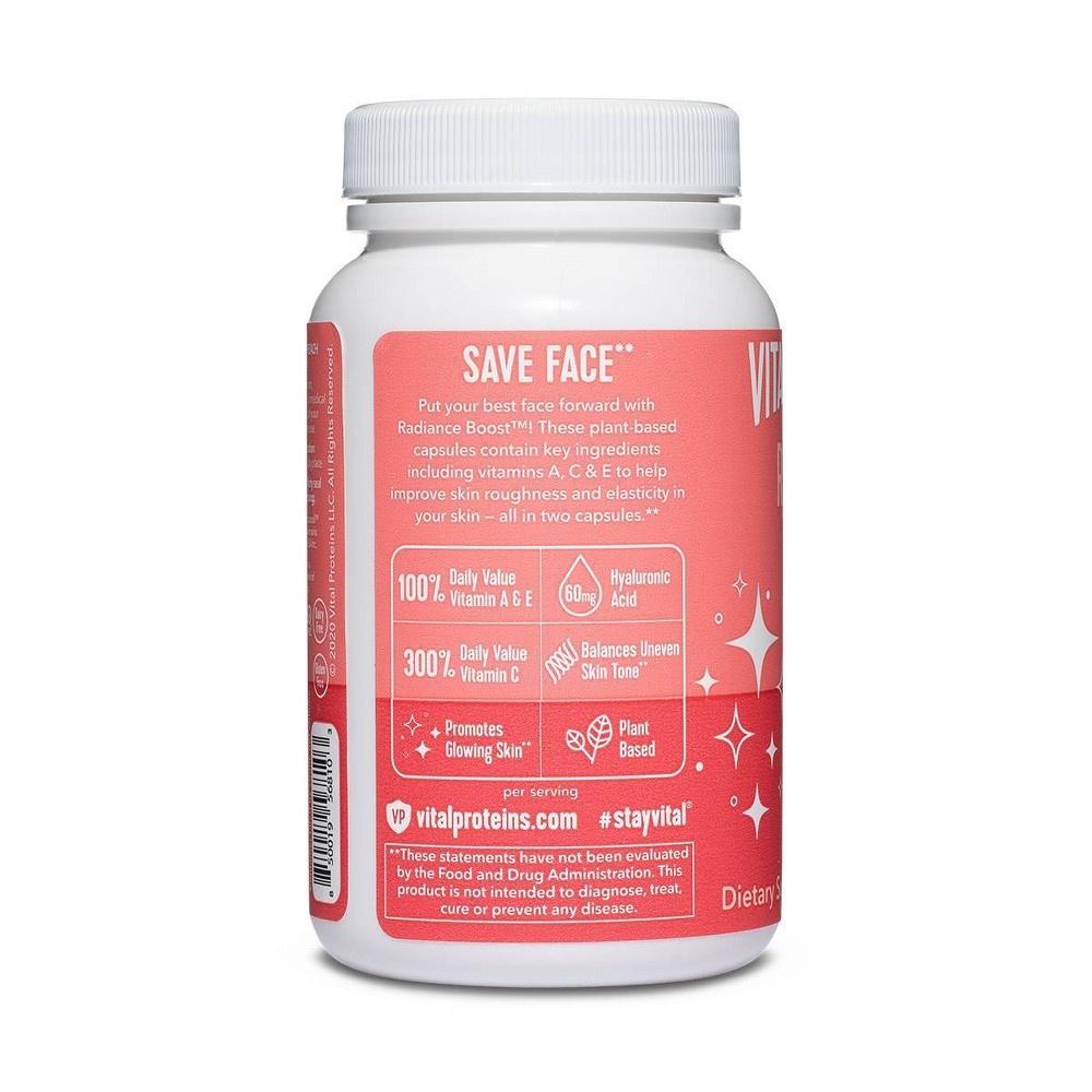 slide 2 of 6, Vital Proteins Radiance Boost Capsules, 60 ct