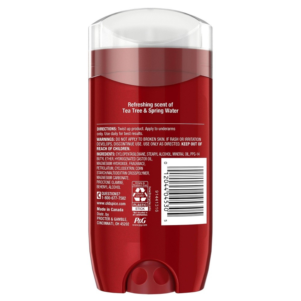 slide 4 of 4, Old Spice GentleMan's Blend Deodorant Tea Tree & Spring Water, 3 oz