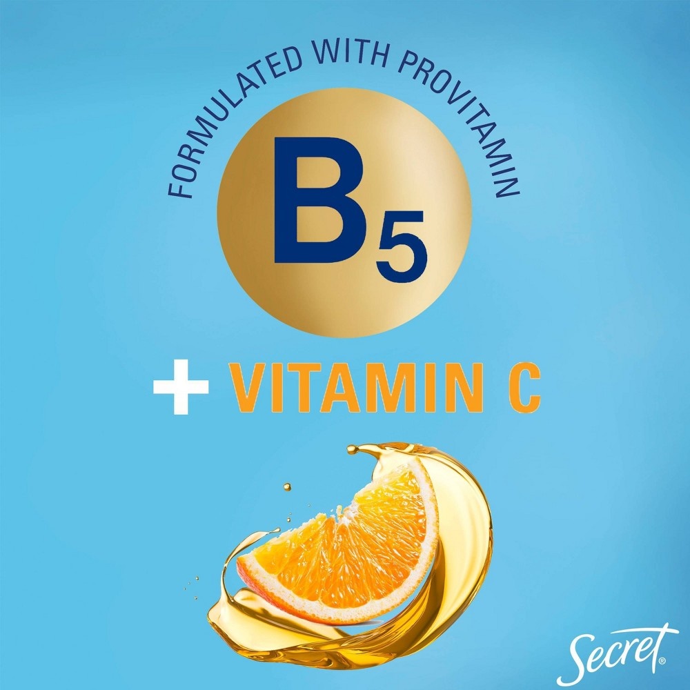slide 4 of 6, Secret Derma+ 48 Hr. Invisible Gel Antiperspirant and Deodorant - Even Tone - Vitamin B5 + Vitamin C, 2.5 oz