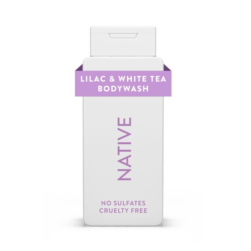 slide 10 of 10, Native Body Wash for Women & Men - Lilac & White Tea - Sulfate Free - 18 fl oz, 18 fl oz