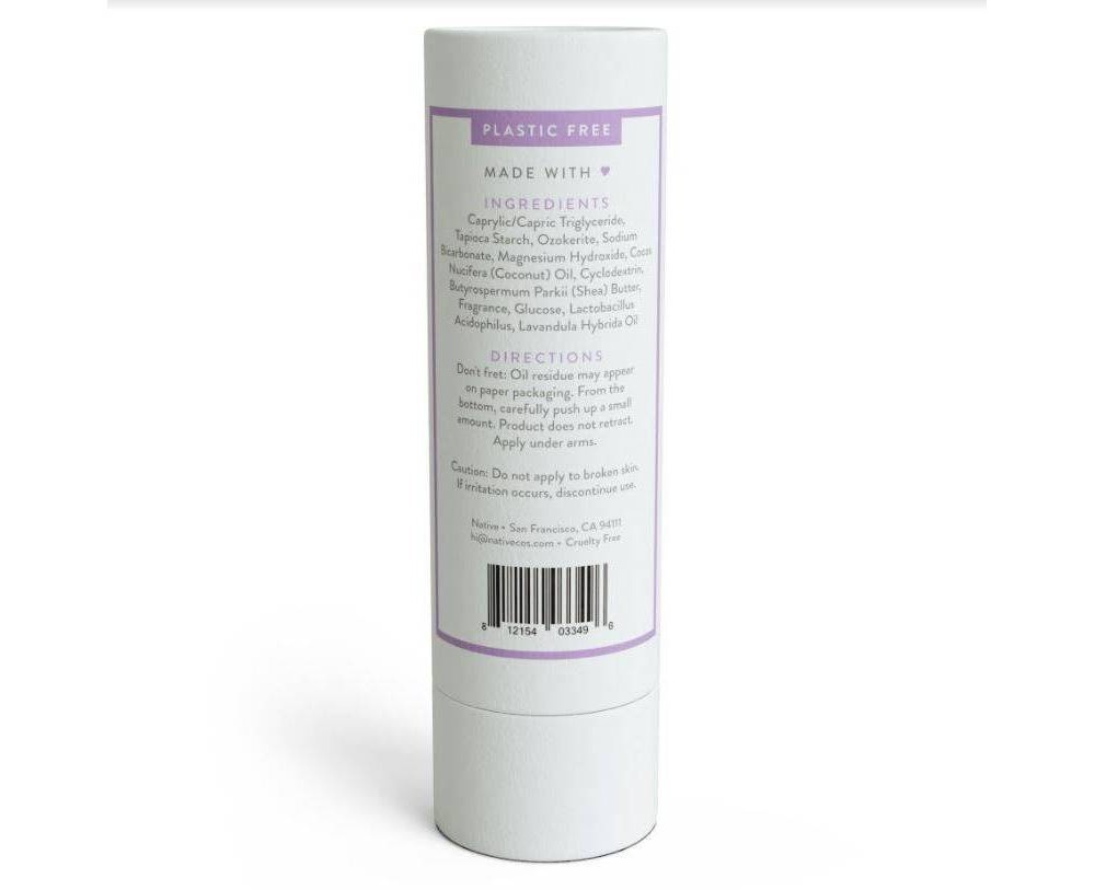 slide 3 of 5, Native Plastic Free Lilac & White Tea Deodorant for Women, 2.65 oz