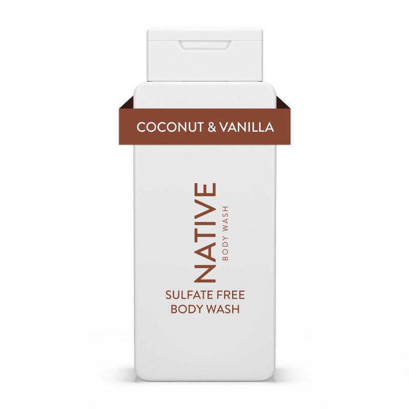 slide 1 of 7, Native Body Wash - Coconut & Vanilla - Sulfate Free - 18 fl oz, 18 fl oz