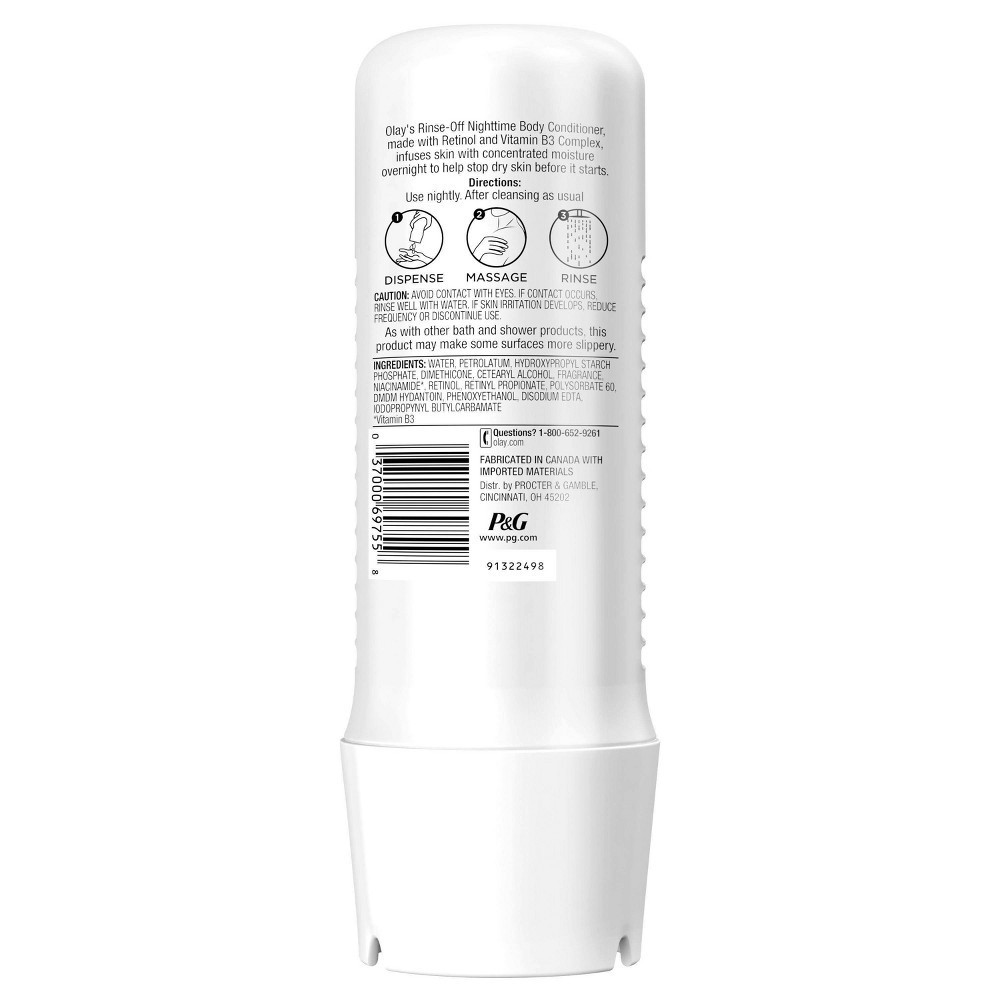 slide 5 of 7, Olay Nighttime Rinse-off Body Conditioner with Retinol - 8 fl oz, 8 fl oz