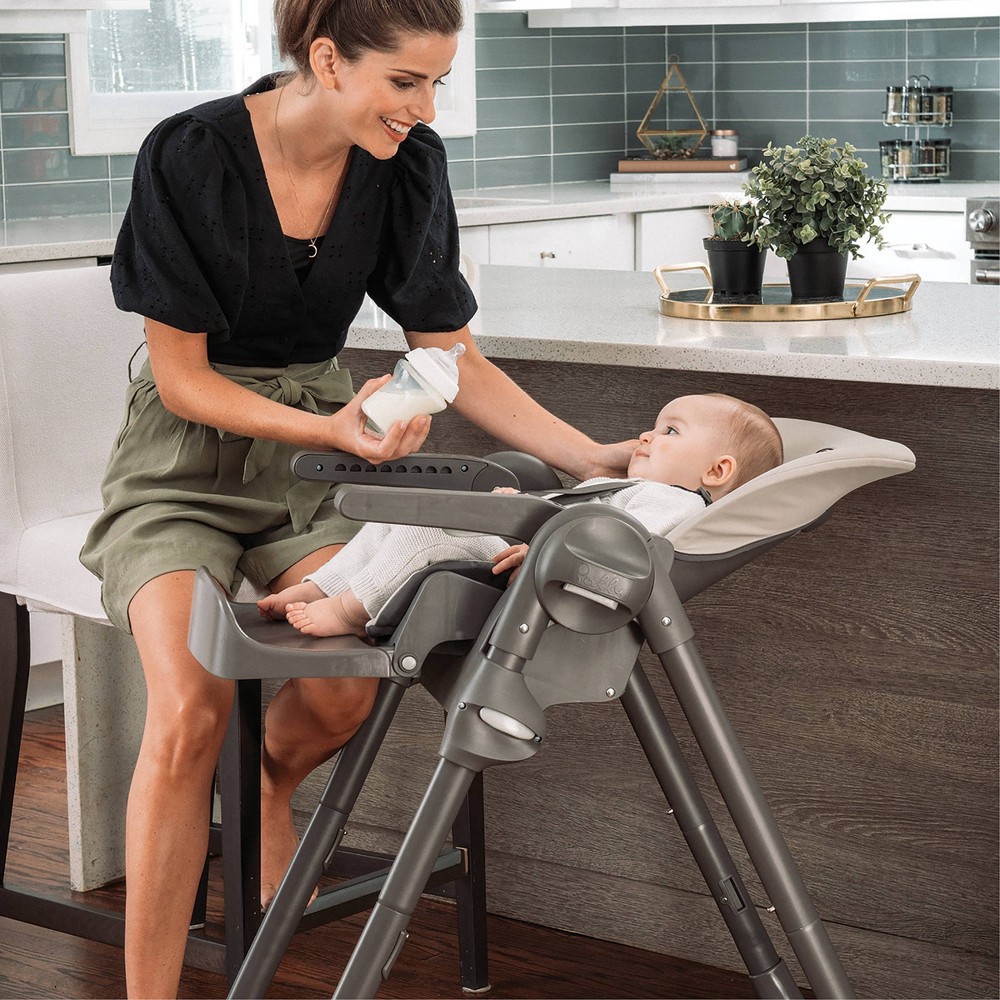 Chicco Polly Compact Fold EasyClean High Chair Taupe 1 ct Shipt