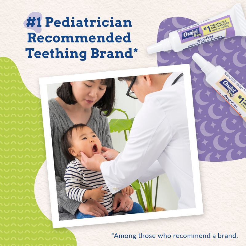 slide 4 of 10, Orajel Baby Daytime & Nighttime Cooling Gels for Teething - 0.36oz, 0.36 oz
