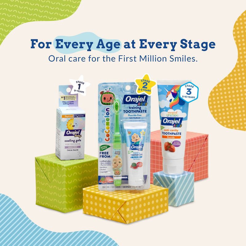 slide 7 of 10, Orajel Baby Daytime & Nighttime Cooling Gels for Teething - 0.36oz, 0.36 oz