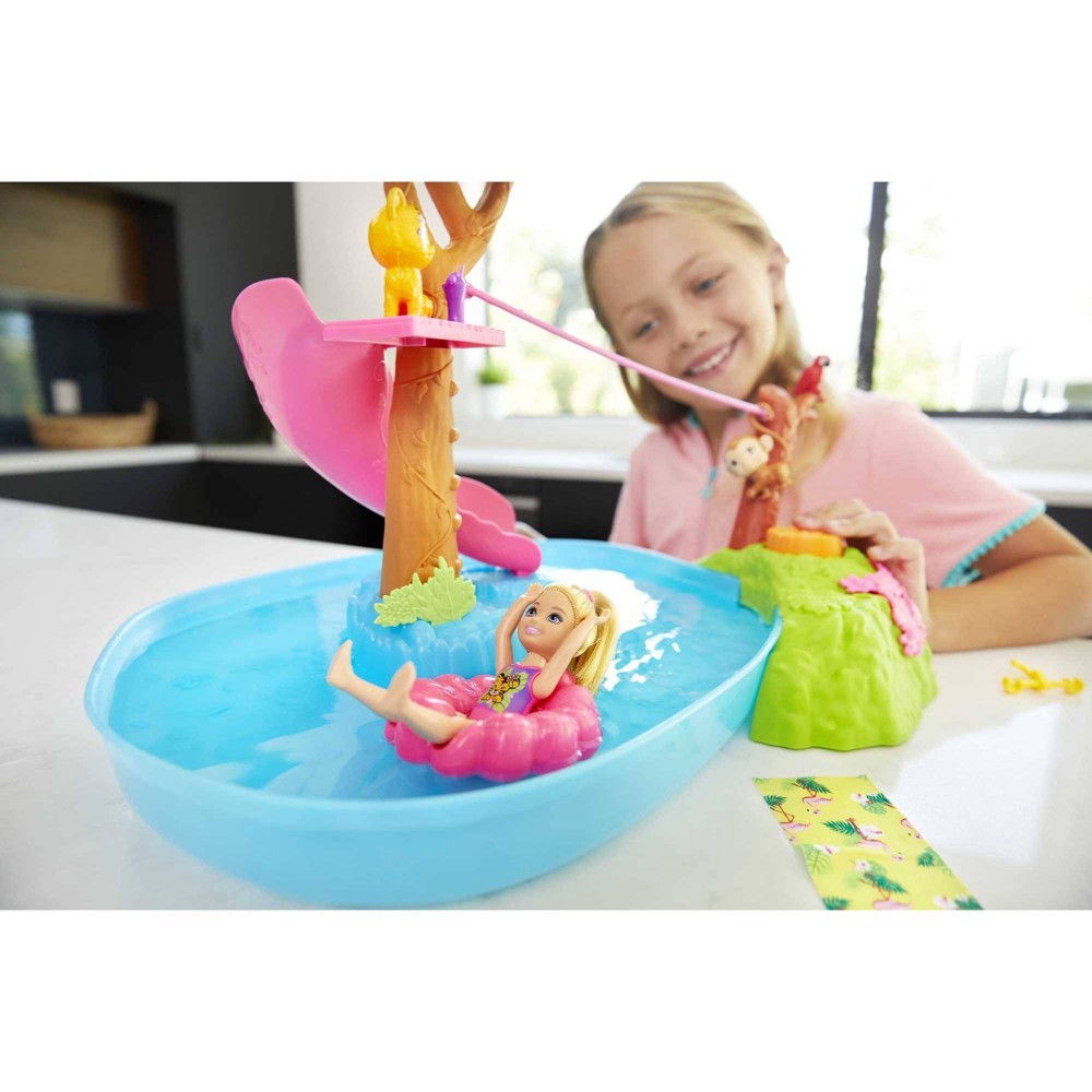 slide 5 of 6, Barbie and Chelsea the Lost Birthday Splashtastic Pool Surprise Playset, 1 ct